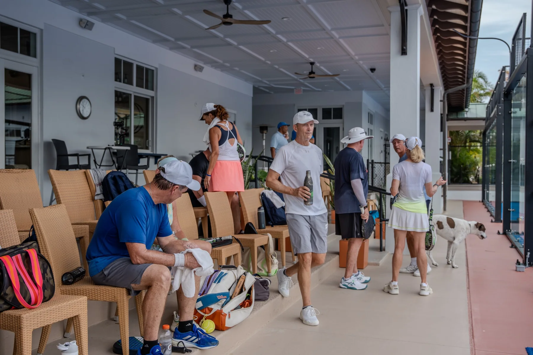 Padel play at Boulevard Tennis and Padel Club